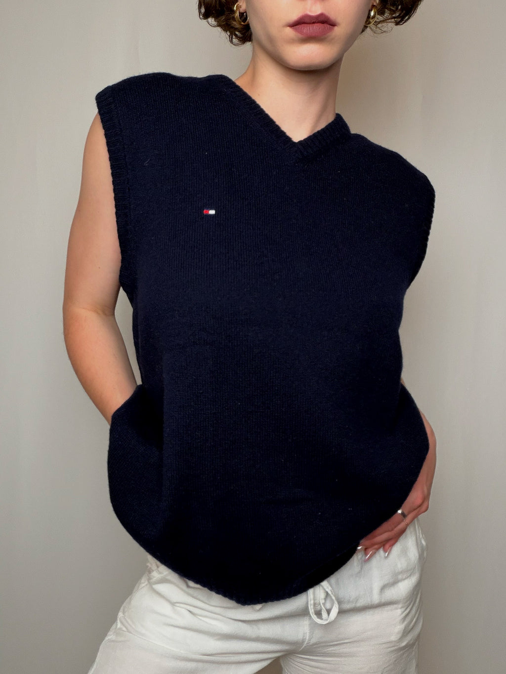 Gilet marine Tommy Hilfiger XL vintage
