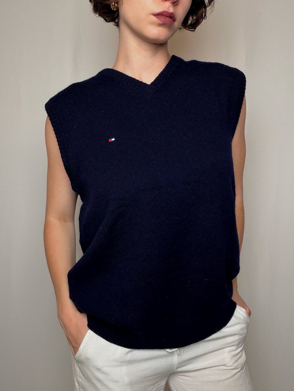 Gilet marine Tommy Hilfiger XL vintage