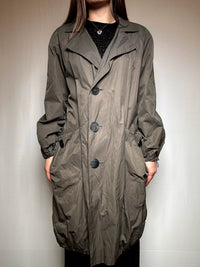 Trench kaki à détails L vintage