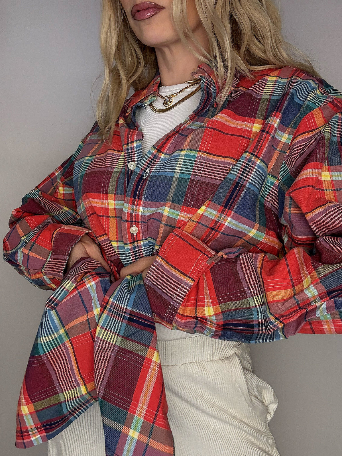 Chemise à carreaux RALPH LAUREN XL Vintage
