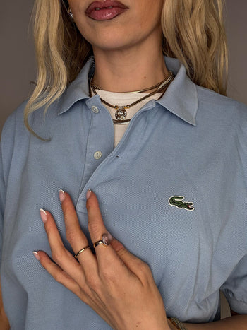 LACOSTE M vintage sky blue short-sleeved polo shirt