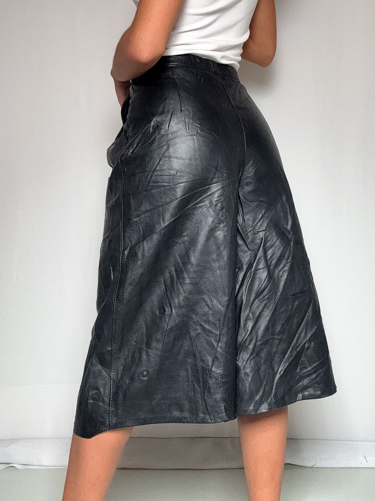 Bermuda en cuir S vintage