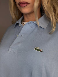 LACOSTE M Vintage himmelblaues Kurzarm-Poloshirt