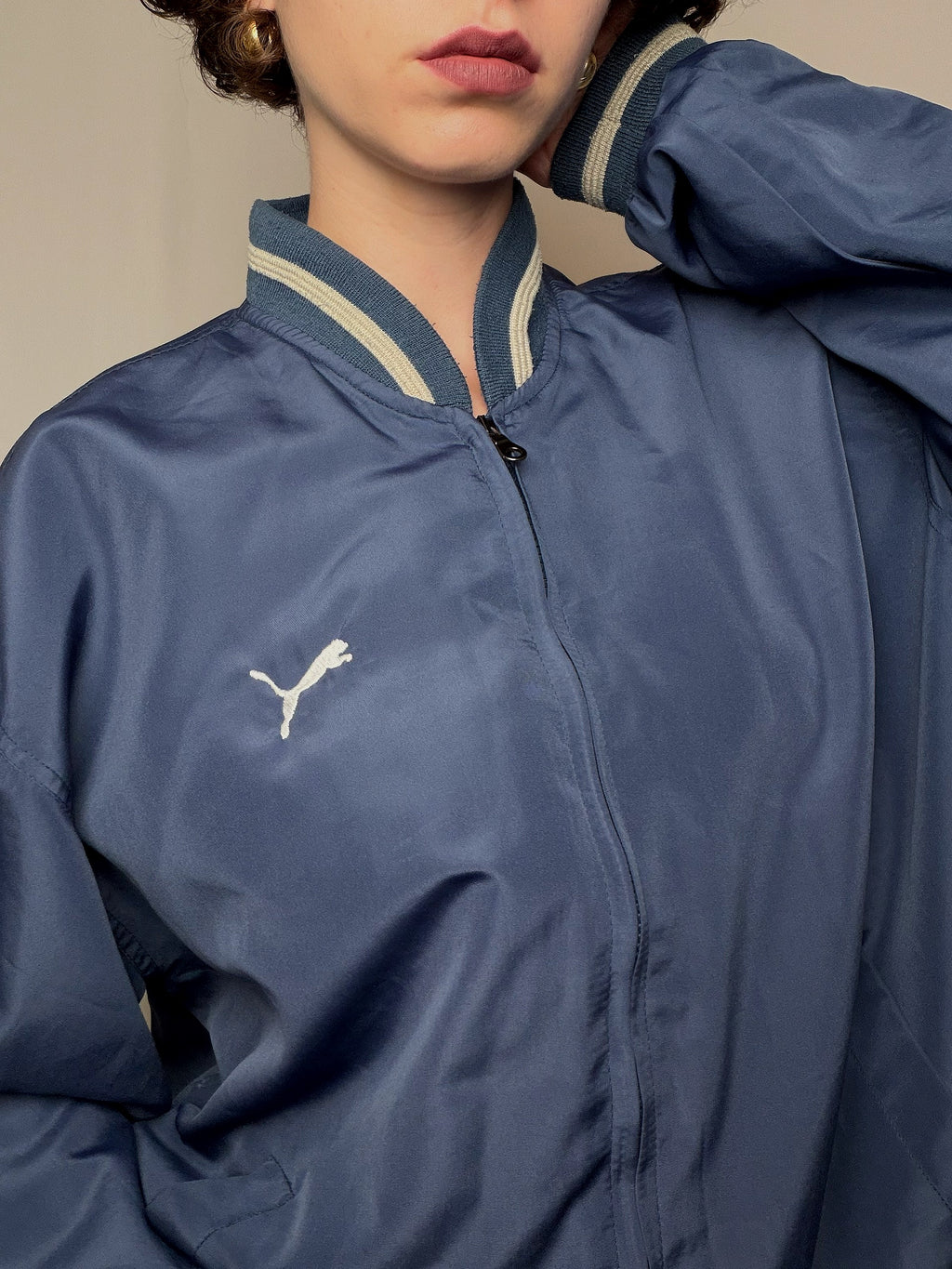 Veste bomber marine Puma XXL vintage