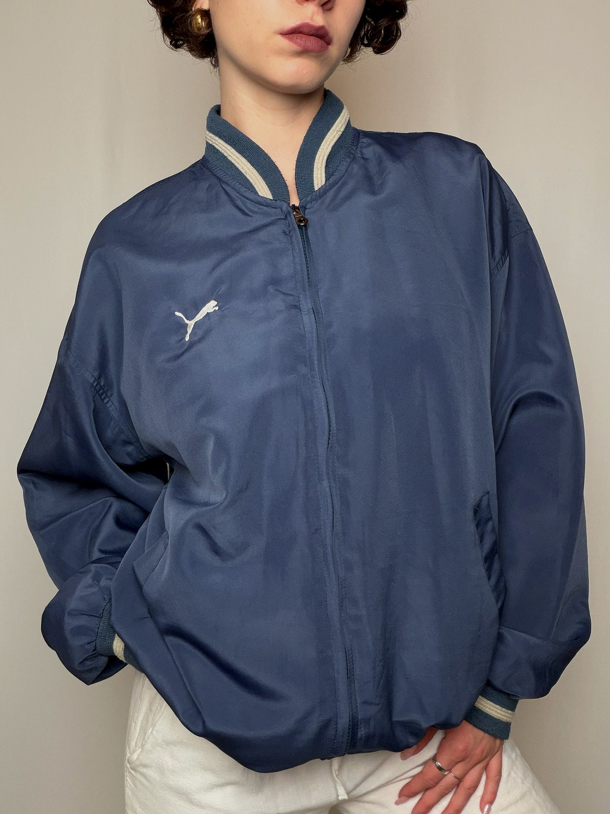 Veste bomber marine Puma XXL vintage