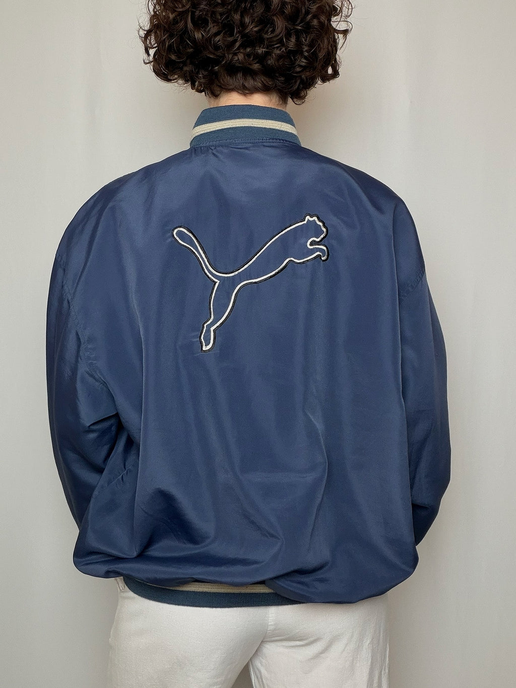 Veste bomber marine Puma XXL vintage