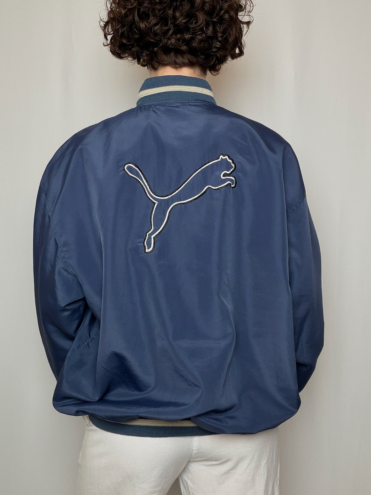 Veste bomber marine Puma XXL vintage