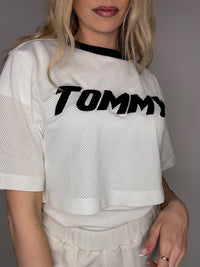 ADIDAS S/M Vintage schwarzes Crop-Top