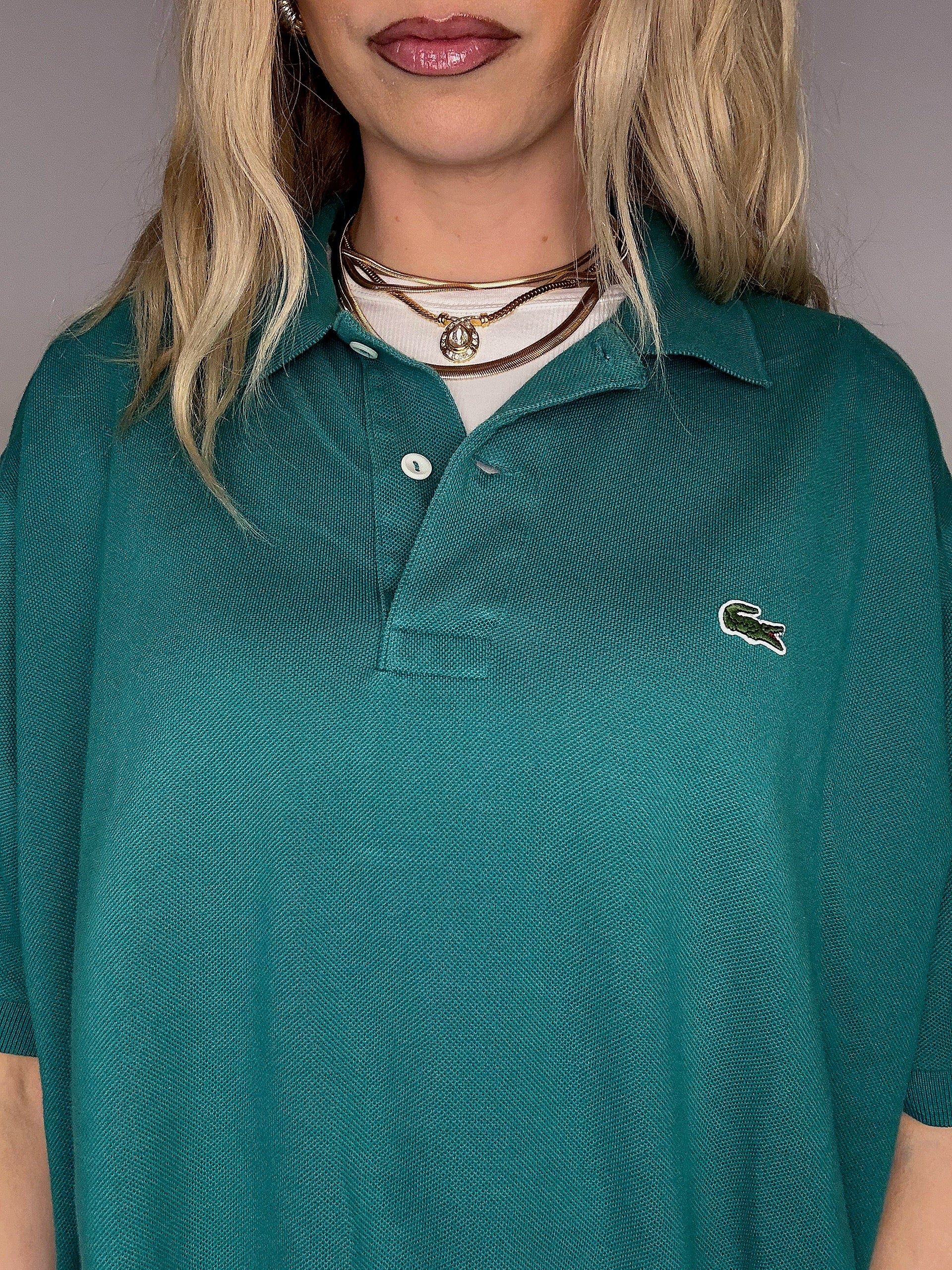 LACOSTE M vintage sky blue short-sleeved polo shirt