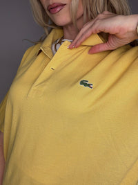 LACOSTE M Vintage himmelblaues Kurzarm-Poloshirt