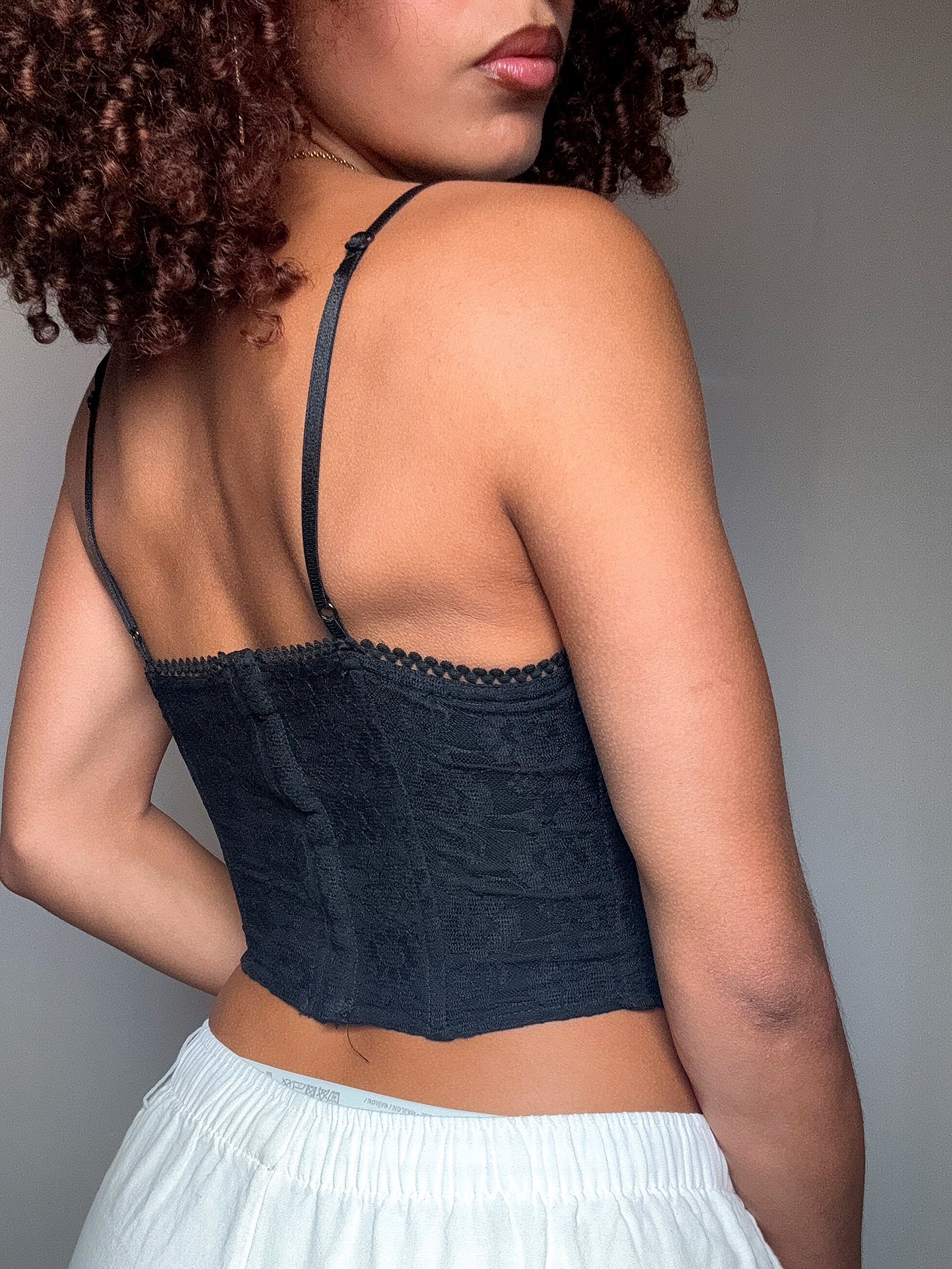 corset noir S vintage