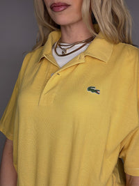 LACOSTE M Vintage himmelblaues Kurzarm-Poloshirt
