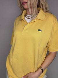 LACOSTE M Vintage himmelblaues Kurzarm-Poloshirt