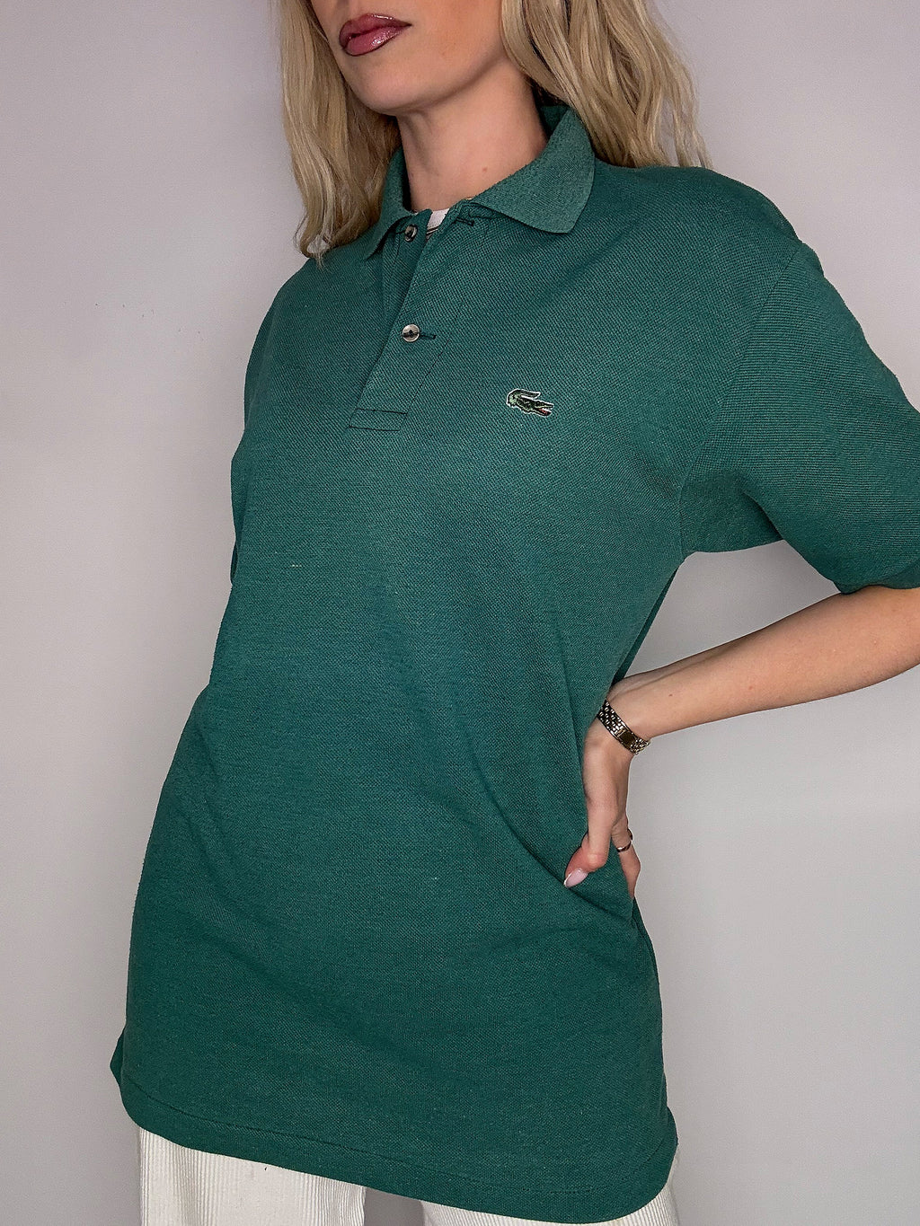 LACOSTE M vintage sky blue short-sleeved polo shirt