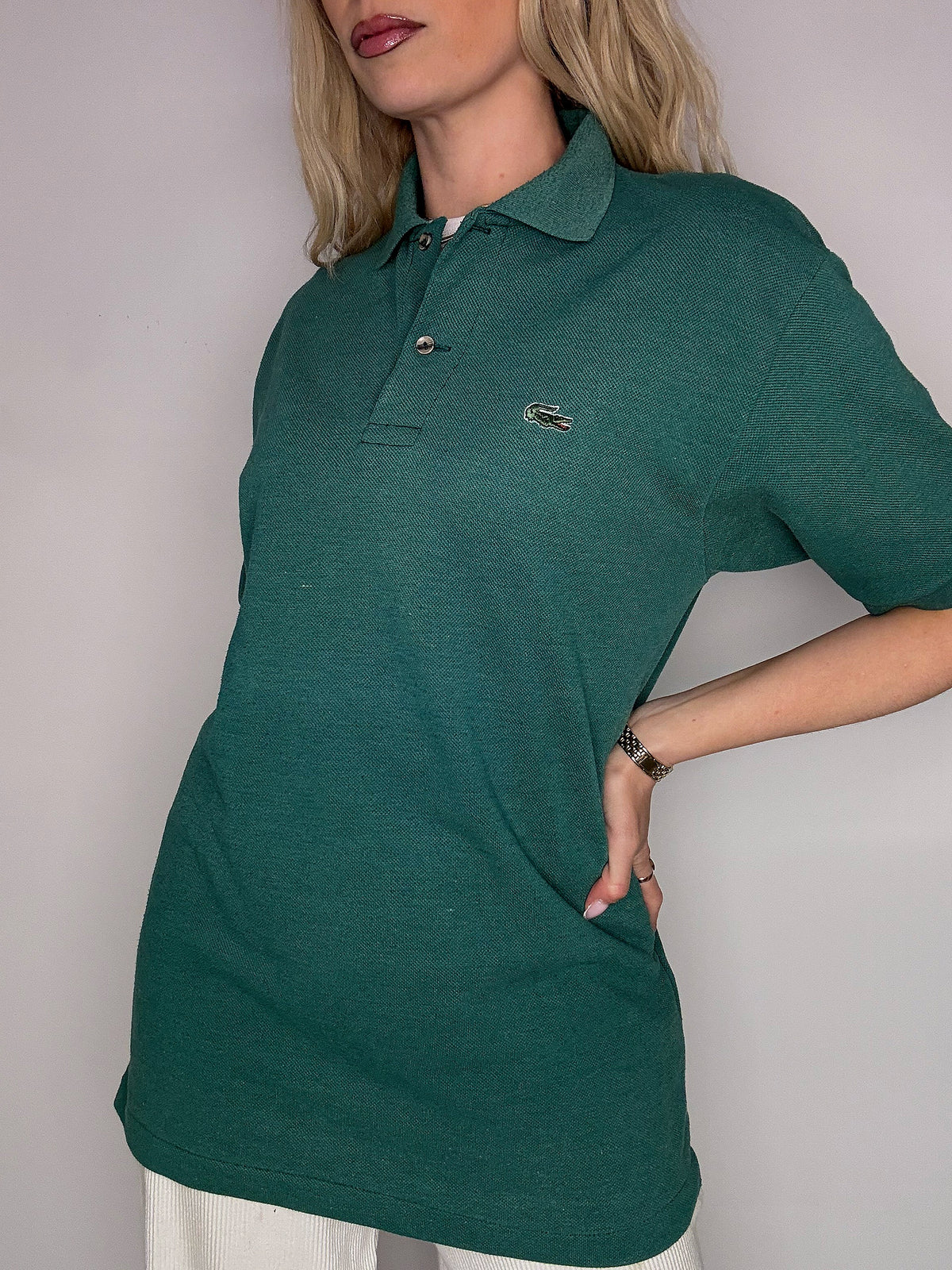 LACOSTE M vintage sky blue short-sleeved polo shirt