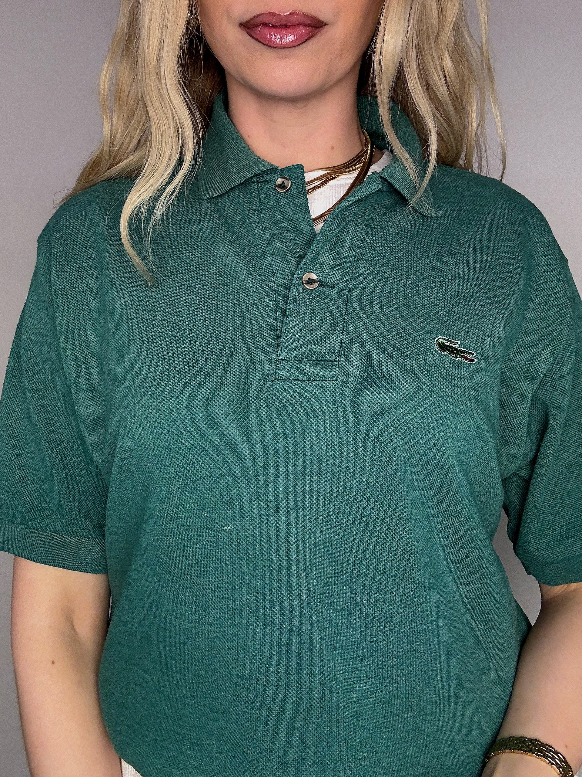 LACOSTE M vintage sky blue short-sleeved polo shirt