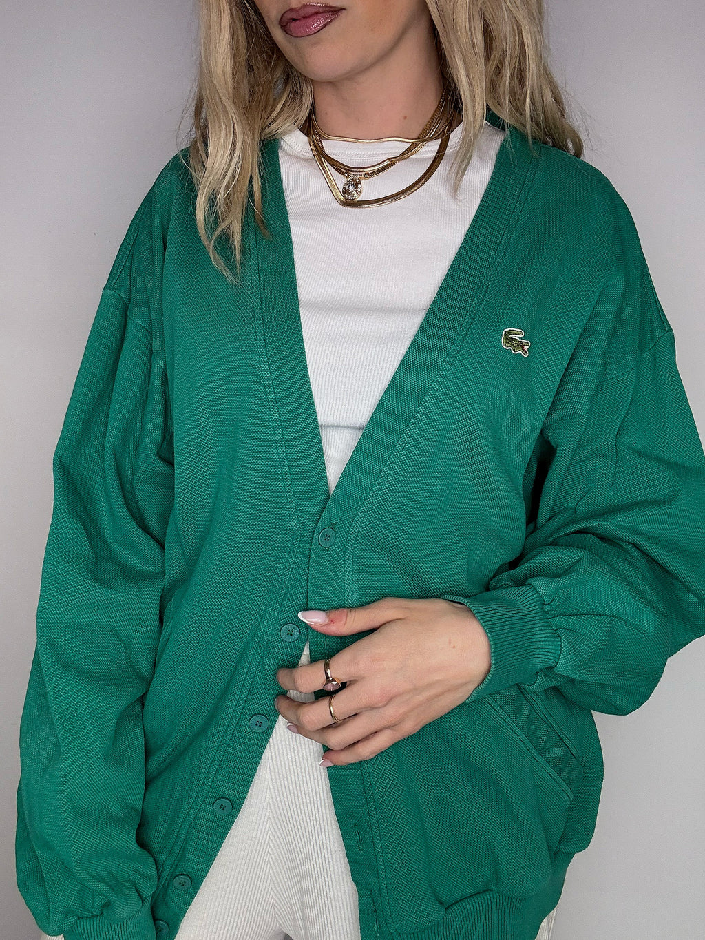 RALPH LAUREN L Vintage jersey cardigan