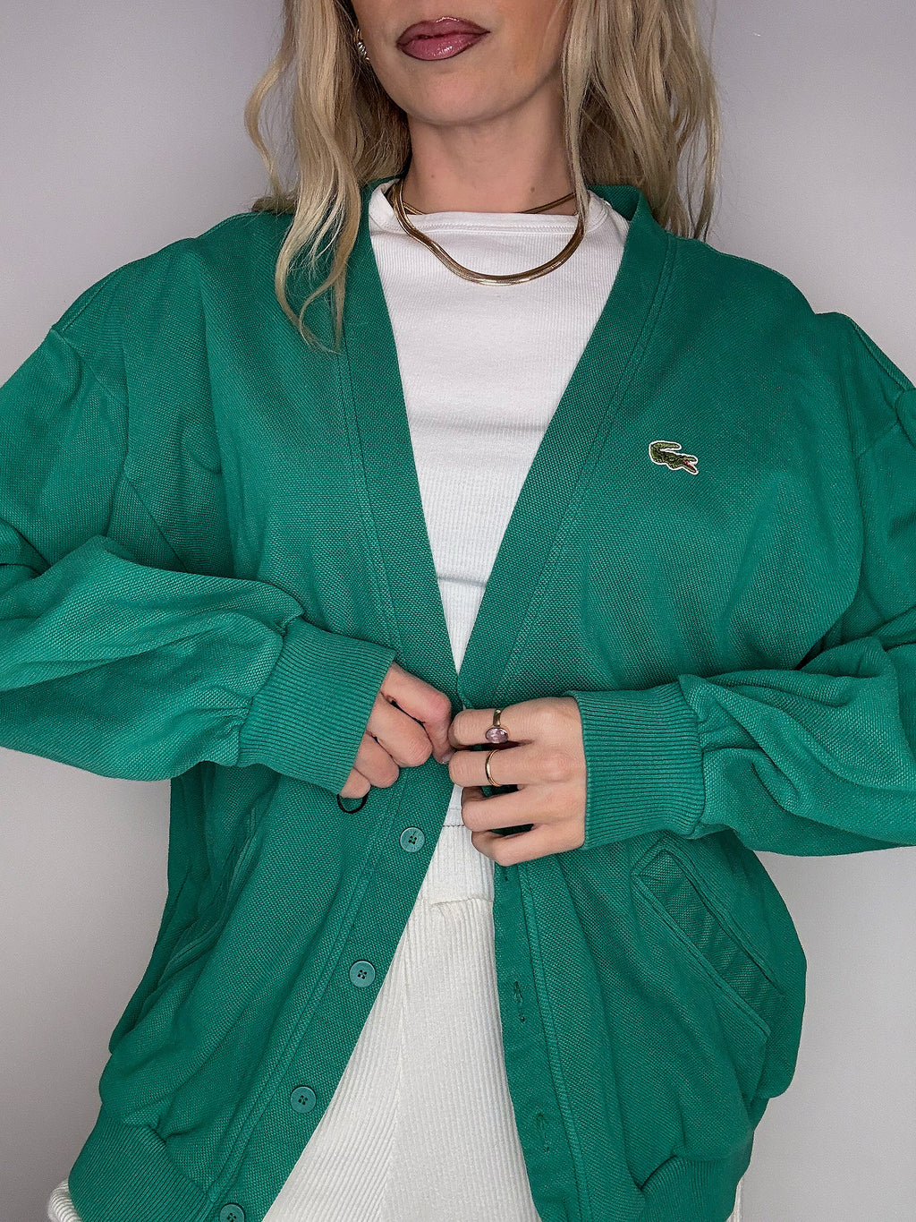 RALPH LAUREN L Vintage jersey cardigan