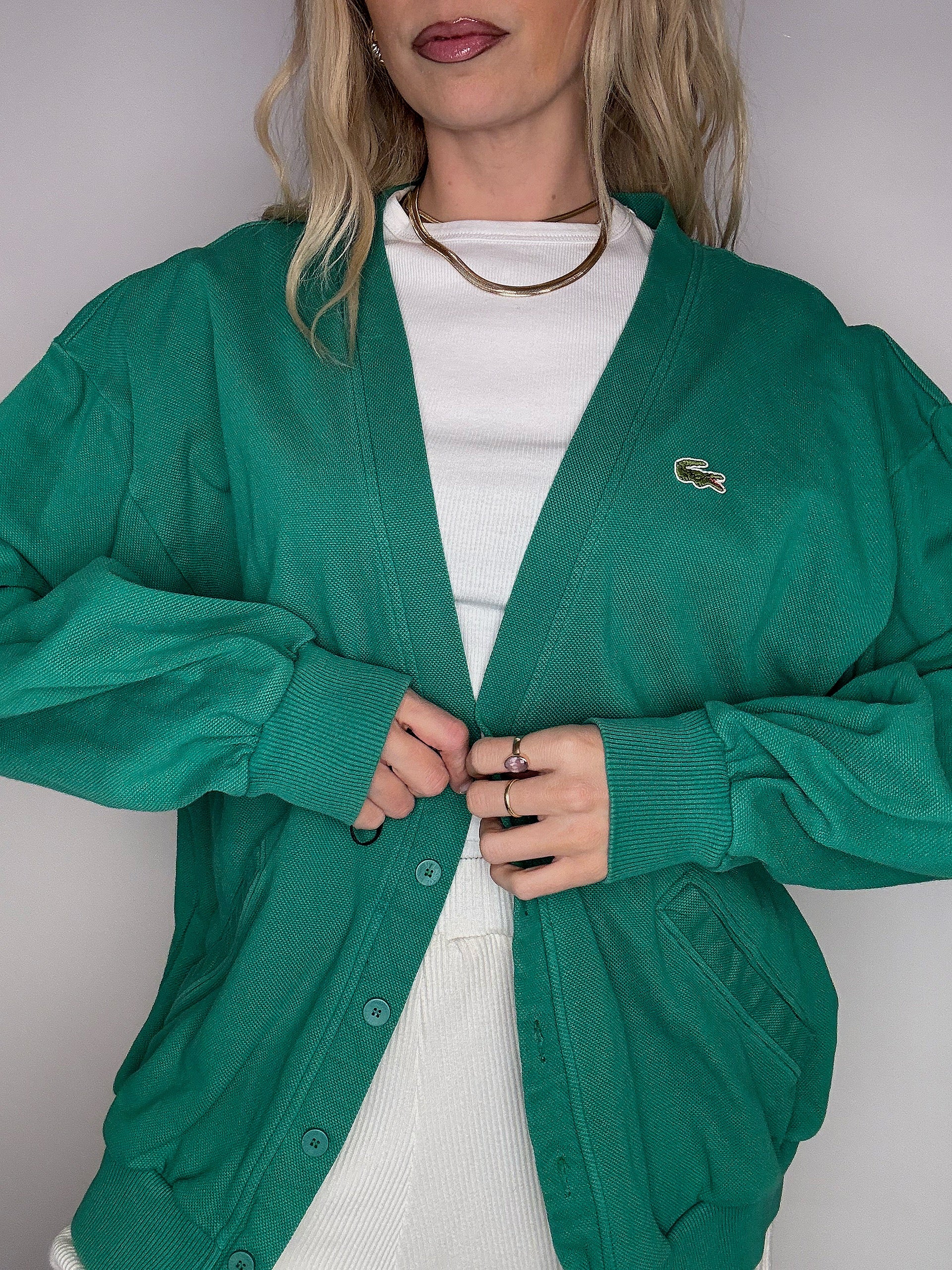RALPH LAUREN L Vintage jersey cardigan