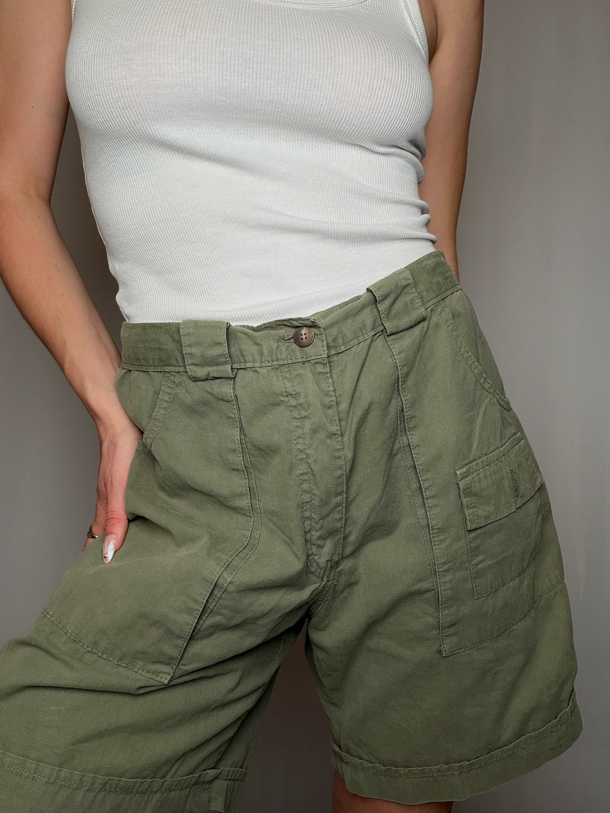 Short cargo kaki S/M vintage