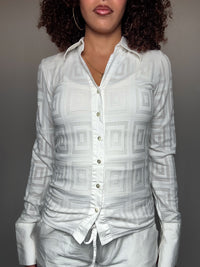 sheer blouse M vintage