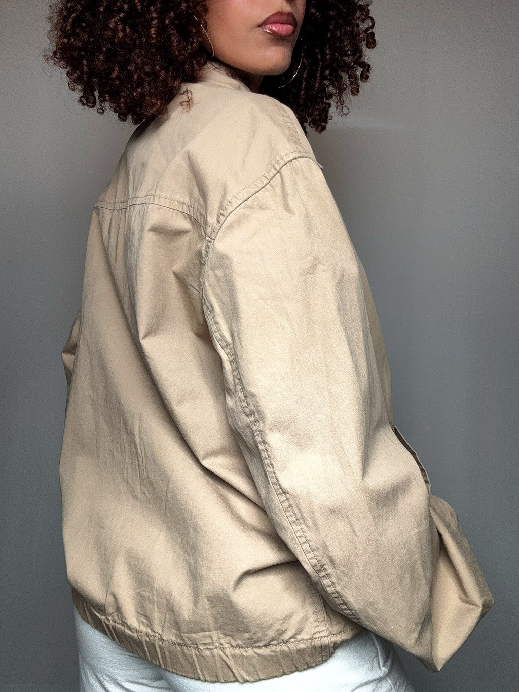 Vintage Sommerjacke Beige Gr. L/XL