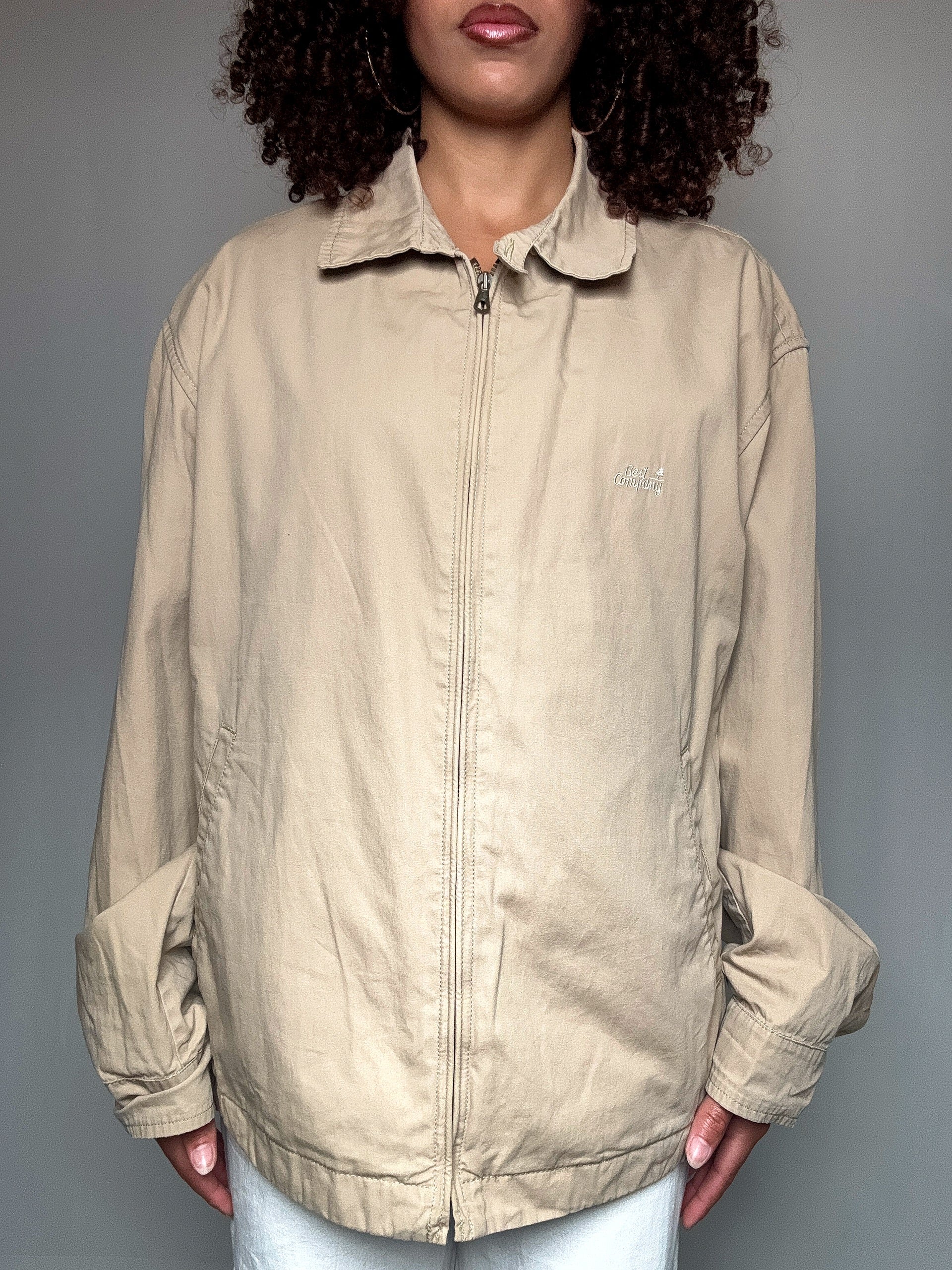 Vintage Sommerjacke Beige Gr. L/XL