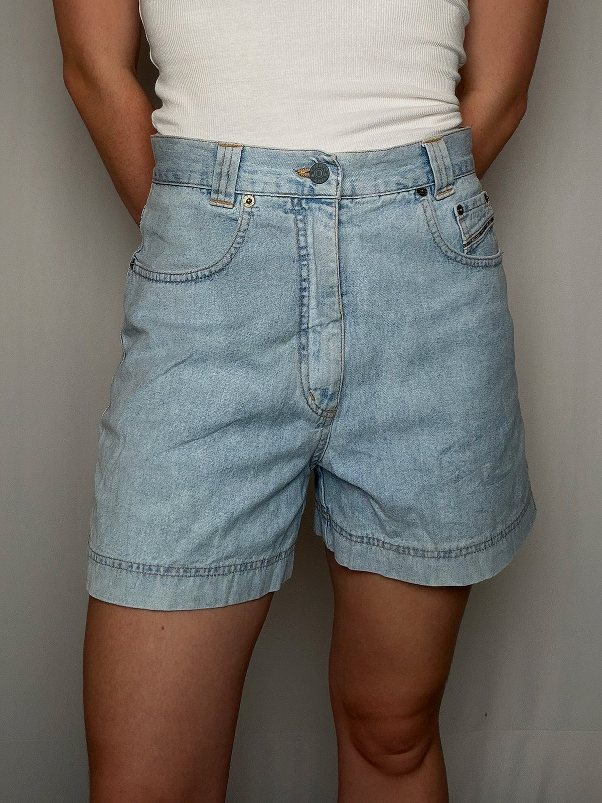 Short en denim clair S/M vintage