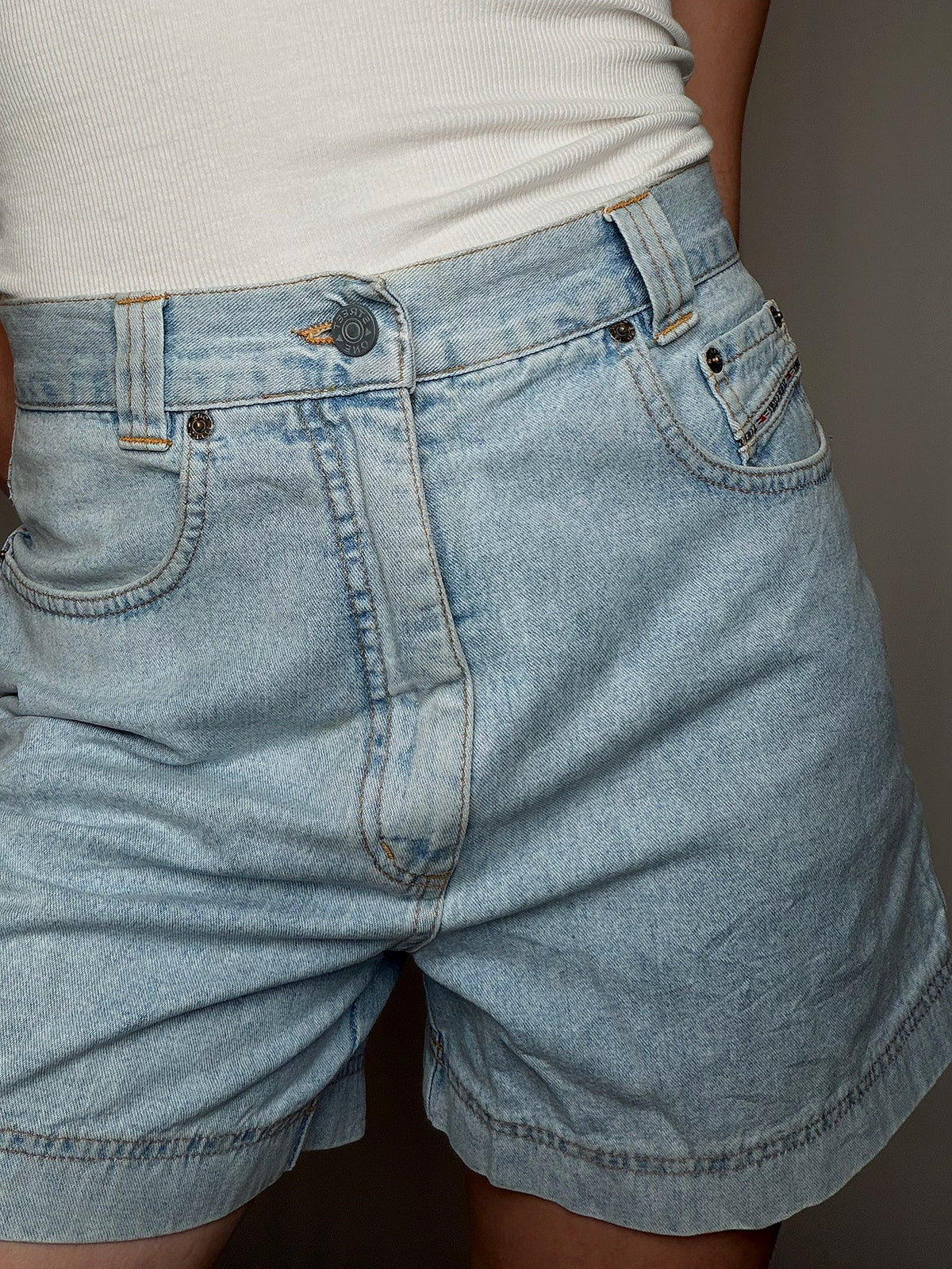 Short en denim clair S/M vintage
