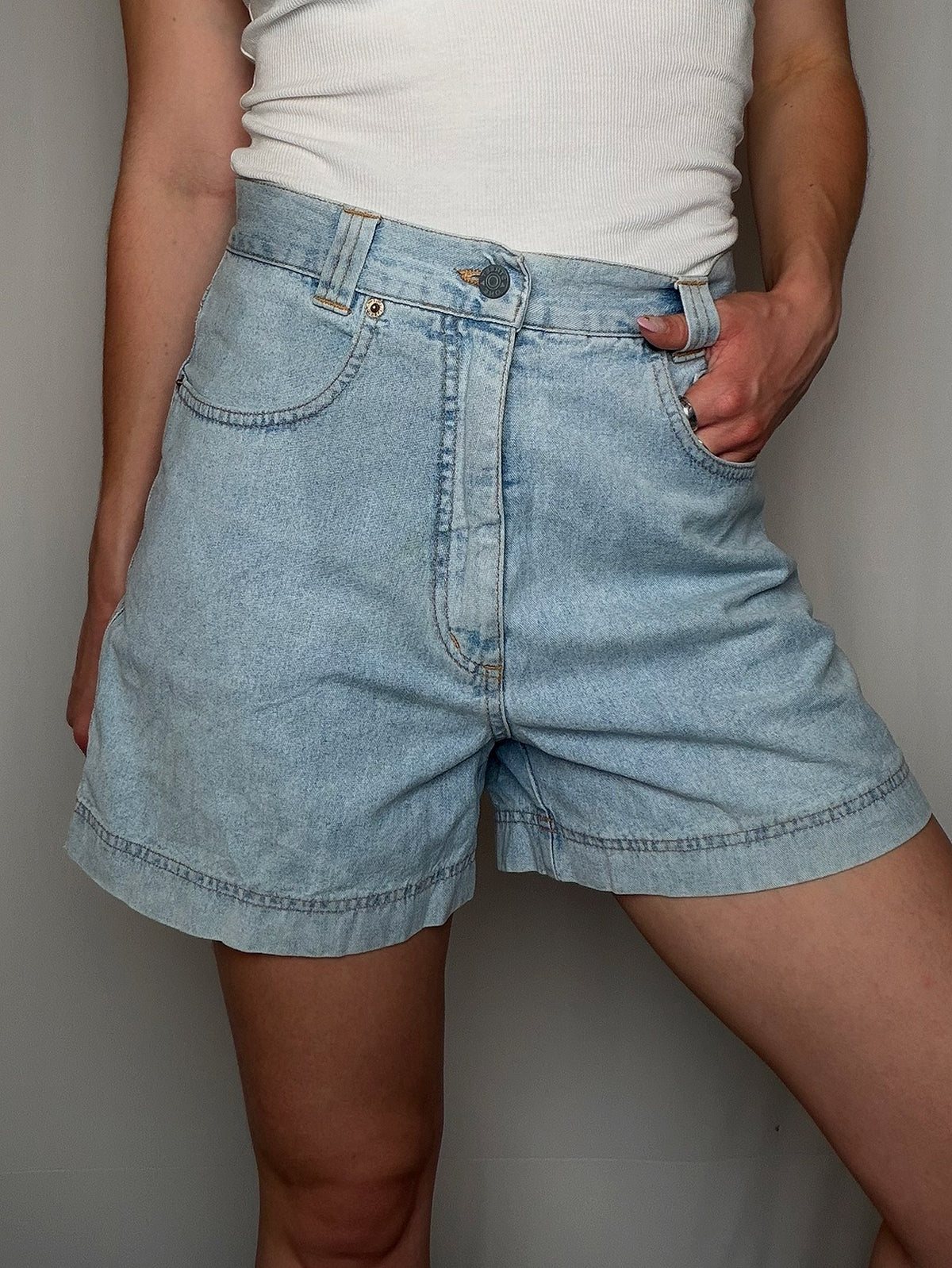 Short en denim clair S/M vintage
