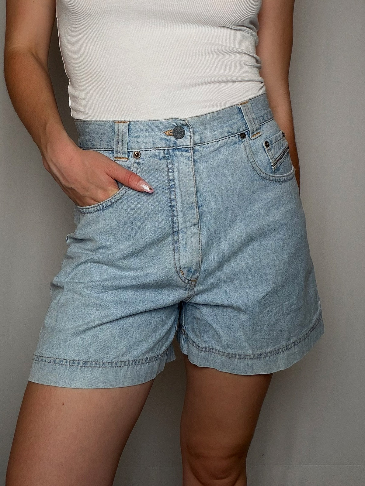 Short en denim clair S/M vintage