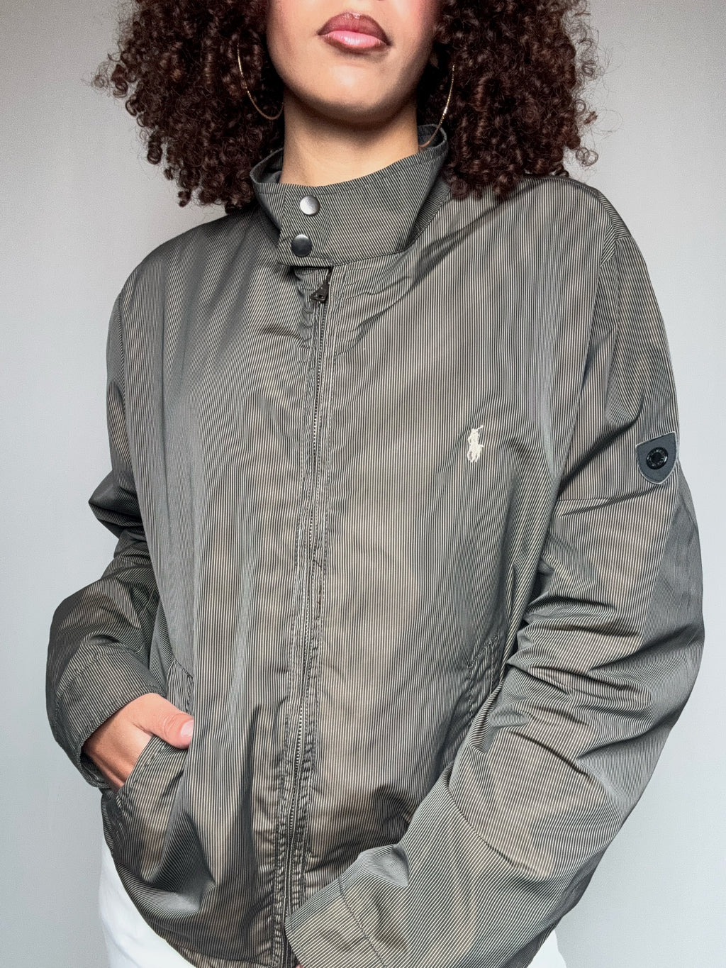 Veste d'été rayée Ralph Lauren L vintage