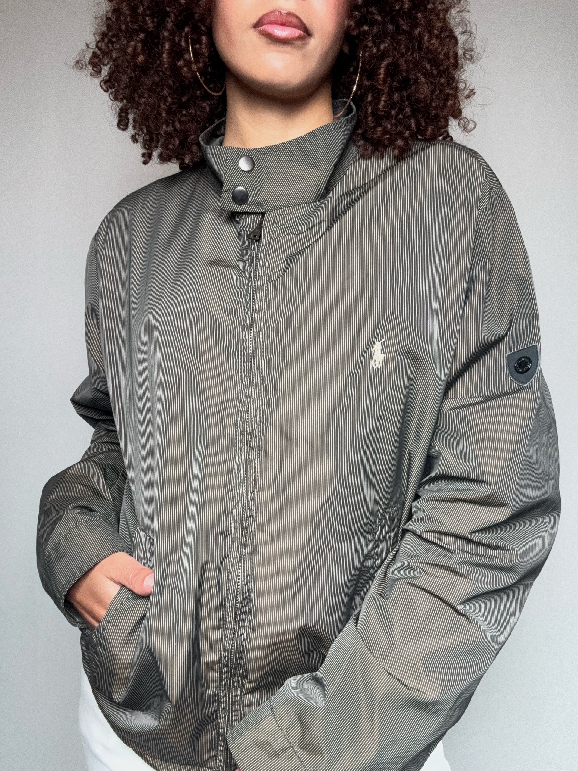 Veste d'été rayée Ralph Lauren L vintage