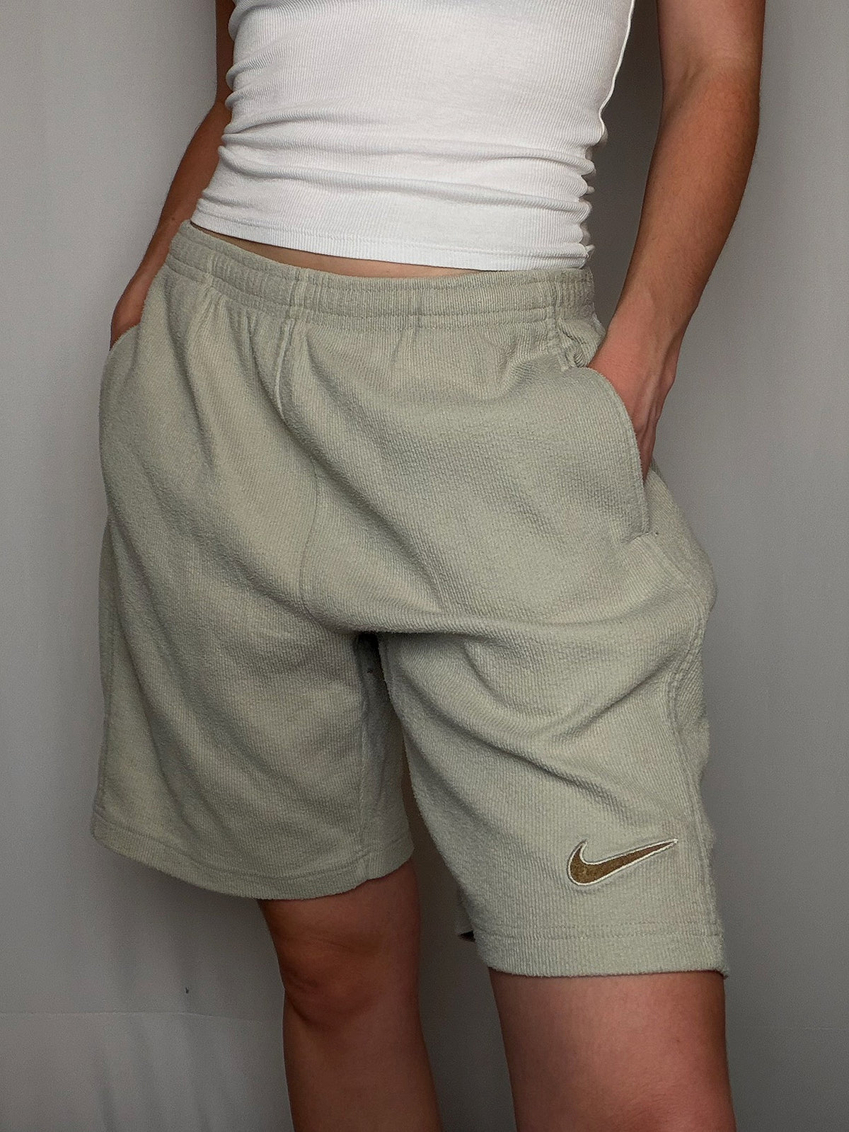 Short de sport beige Nike M vintage