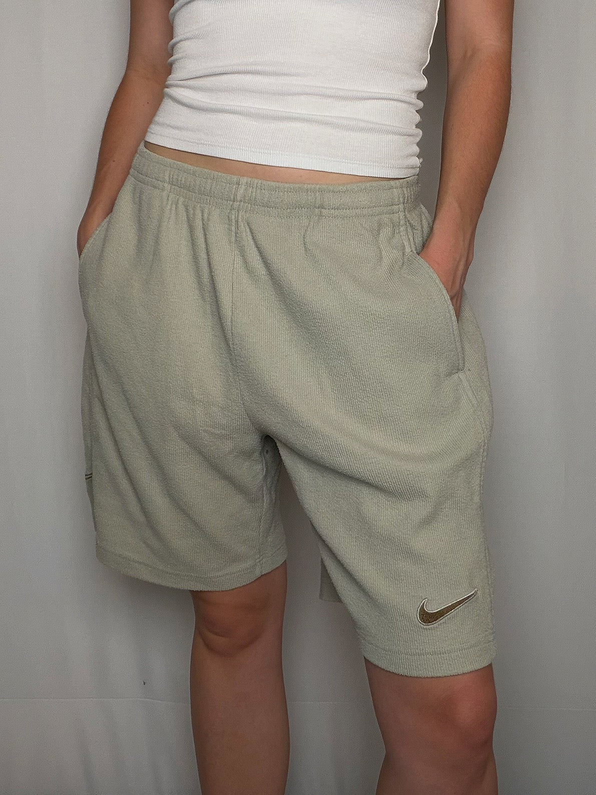 Short de sport beige Nike M vintage