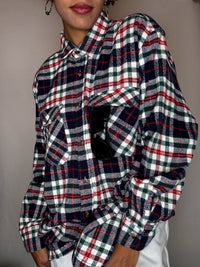 Vintage thick check shirt L