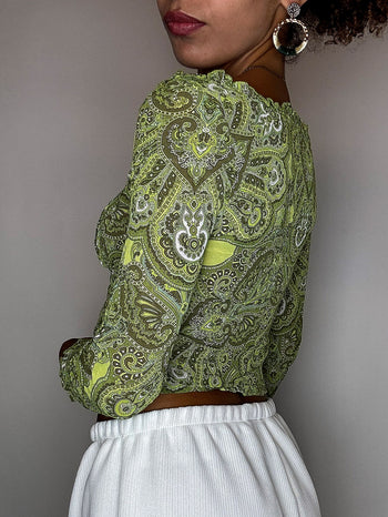 Top en mesh vert LIUJO S/M  vintage
