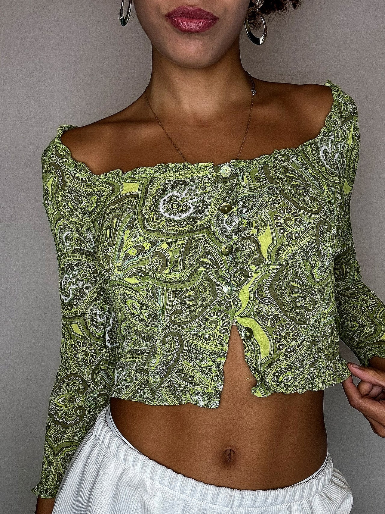 Top en mesh vert LIUJO S/M  vintage
