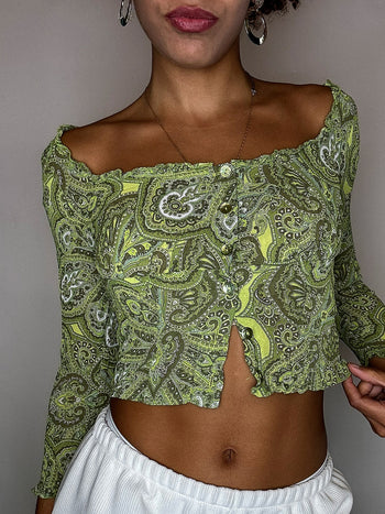 Top en mesh vert LIUJO S/M  vintage