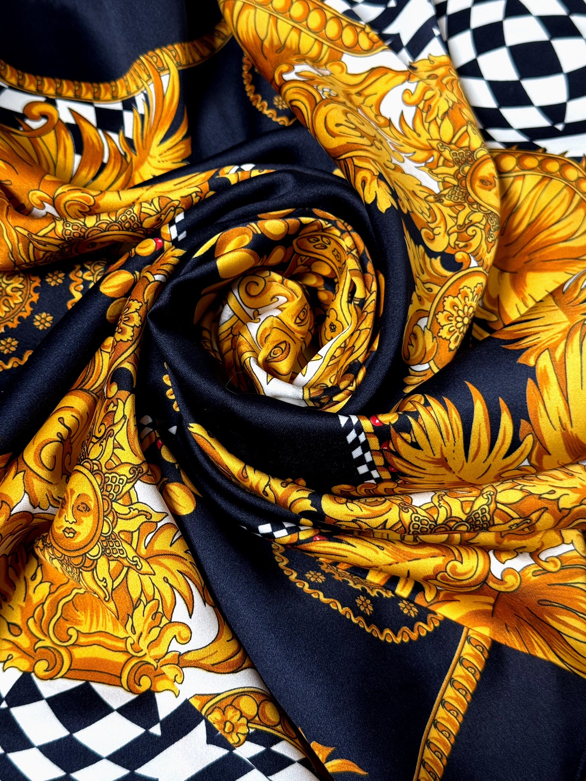 Foulard en soie vintage