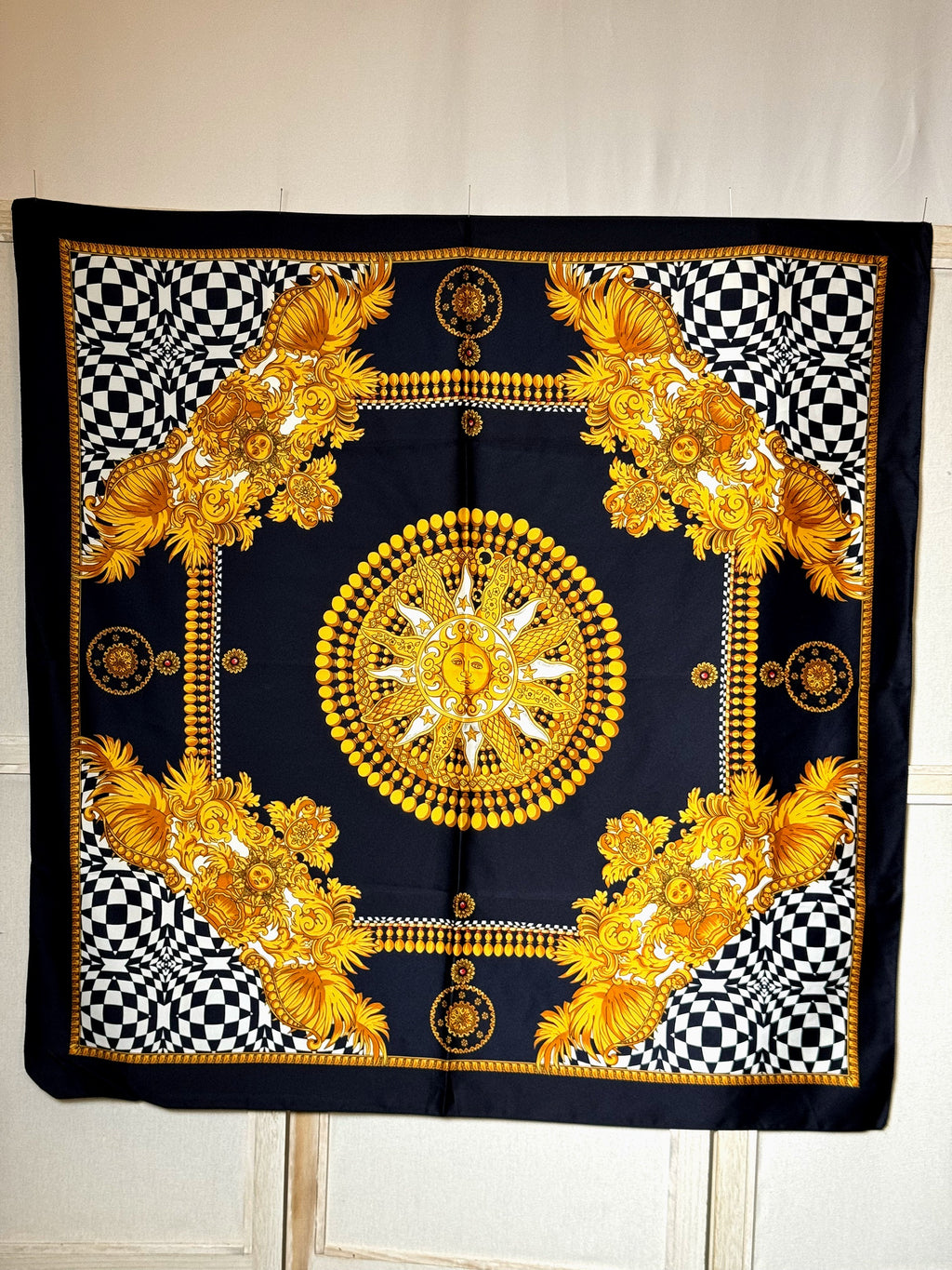 Foulard en soie vintage