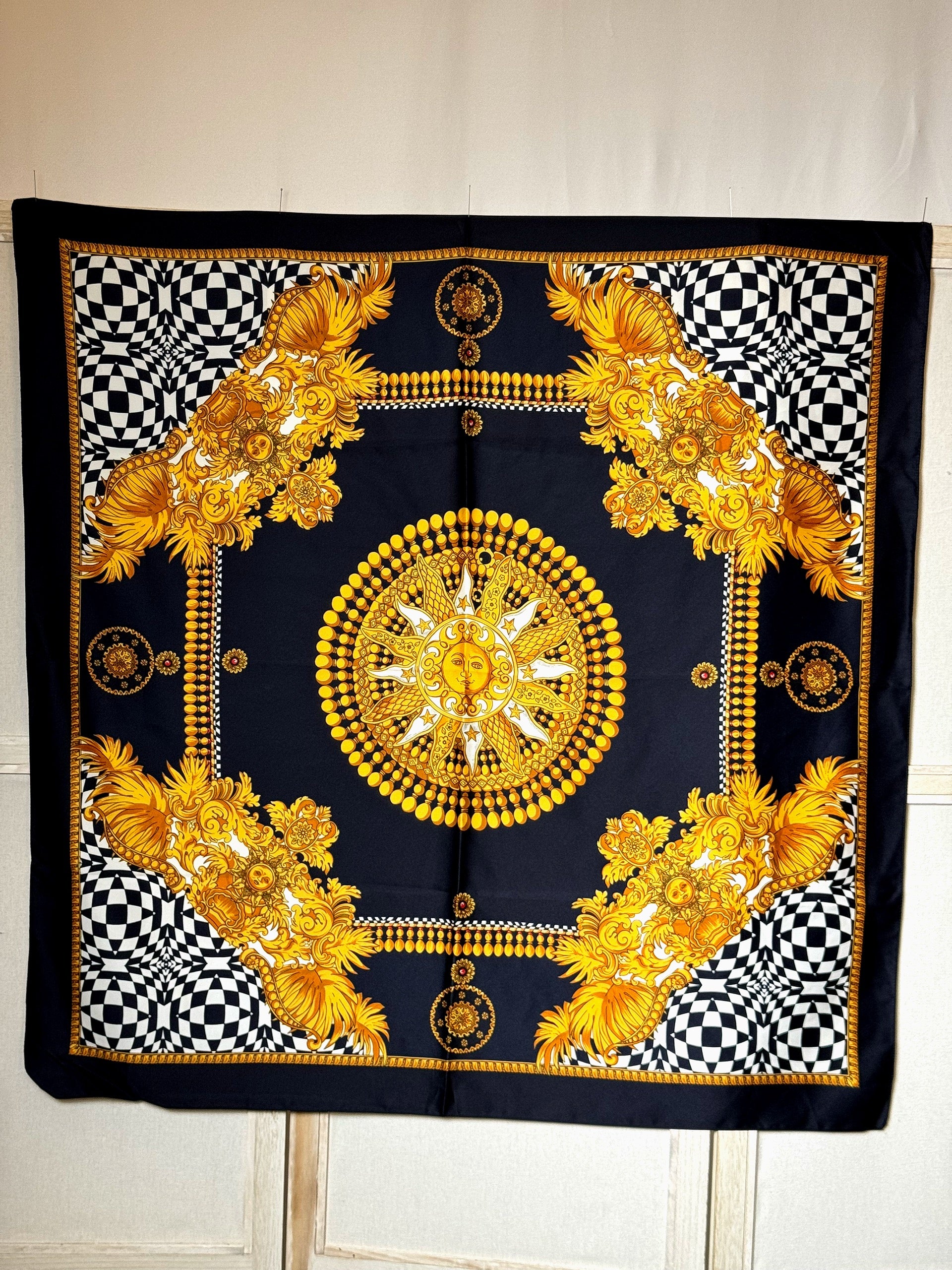 Foulard en soie vintage