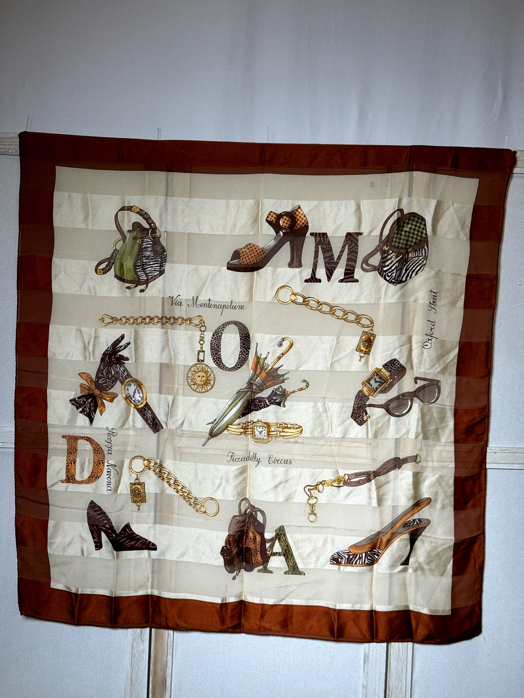 Foulard en soie vintage