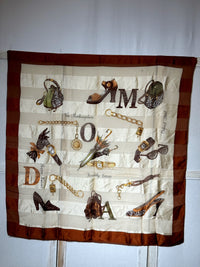 Foulard en soie vintage