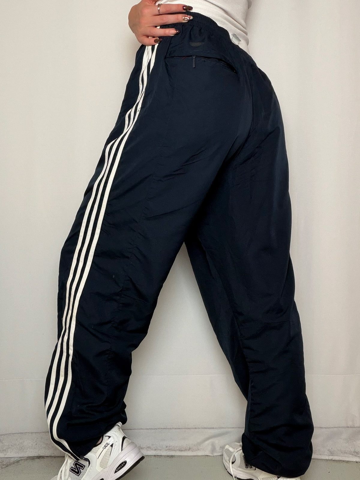 Jogging marine et blanc Adidas L vintage