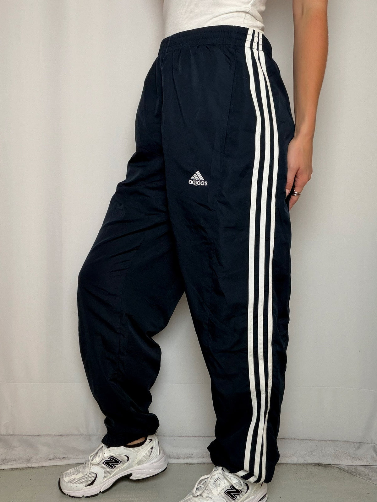 Jogging marine et blanc Adidas L vintage