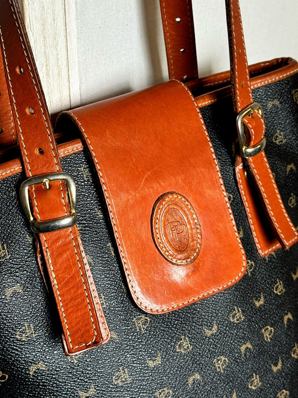 Sac seau monogramme vintage