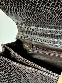 Vintage Tasche aus geprägtem Glattleder