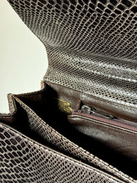 Vintage Tasche aus geprägtem Glattleder