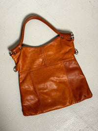 Vintage camel soft leather bag